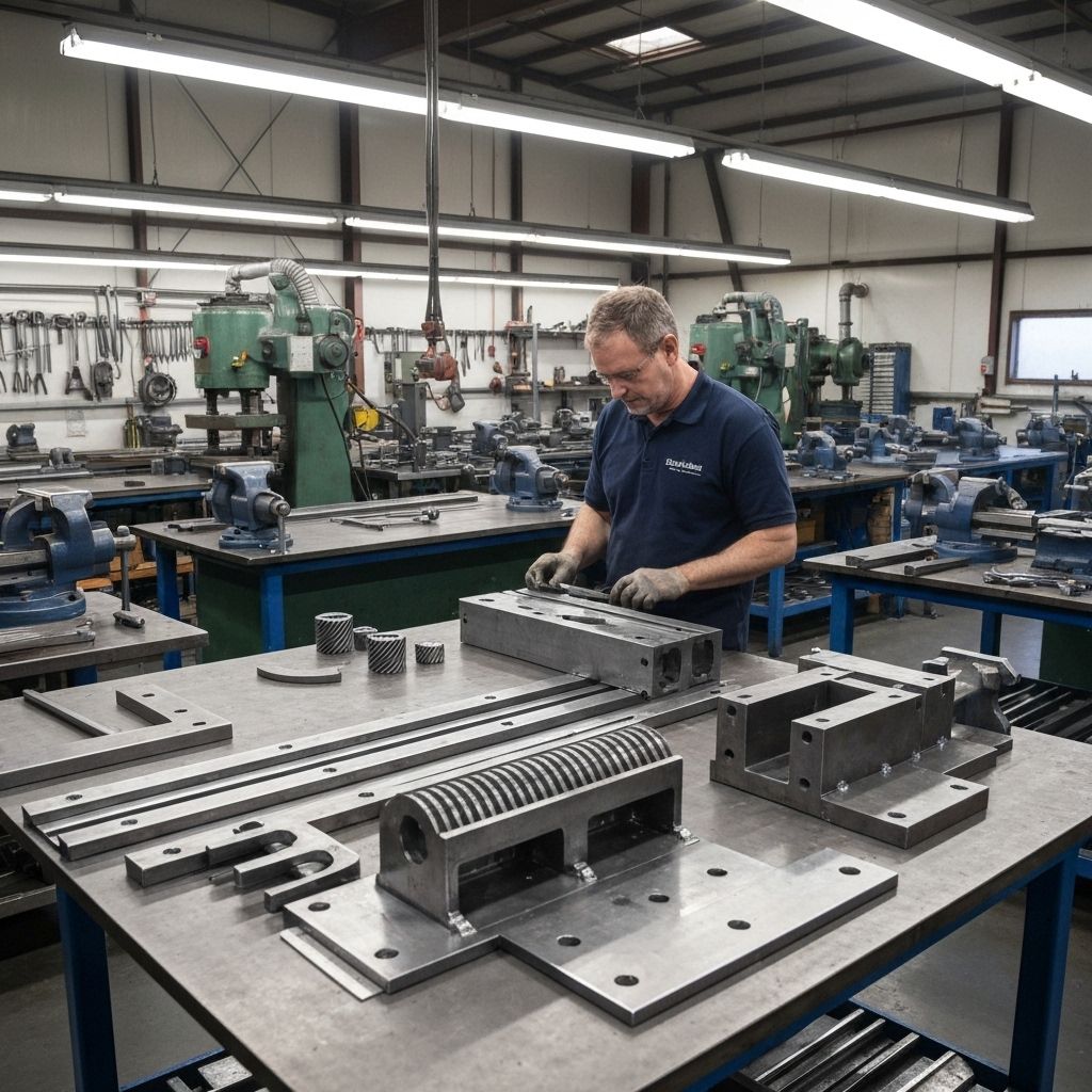 Precision metal fabrication workspace